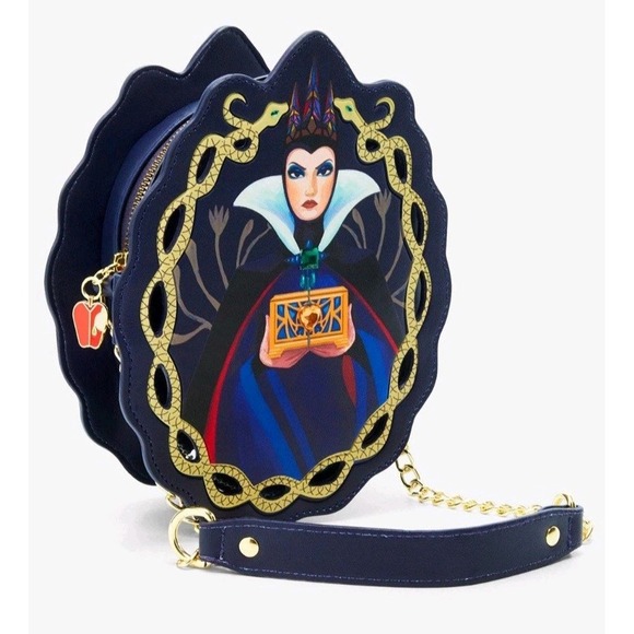 Her Universe Evil Queen Crossbody Bag - Blue and Gold - Picture 1 of 5